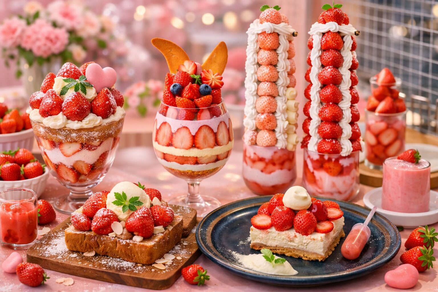 大阪のいちごカフェ特集のアイキャッチ画像