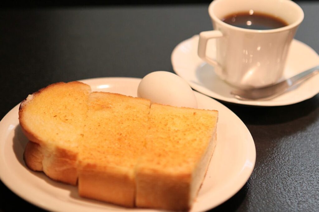 喫茶ドリヤードのモーニング