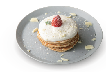 SOHOLM CAFE+DININGのホワイトショコラパンケーキ