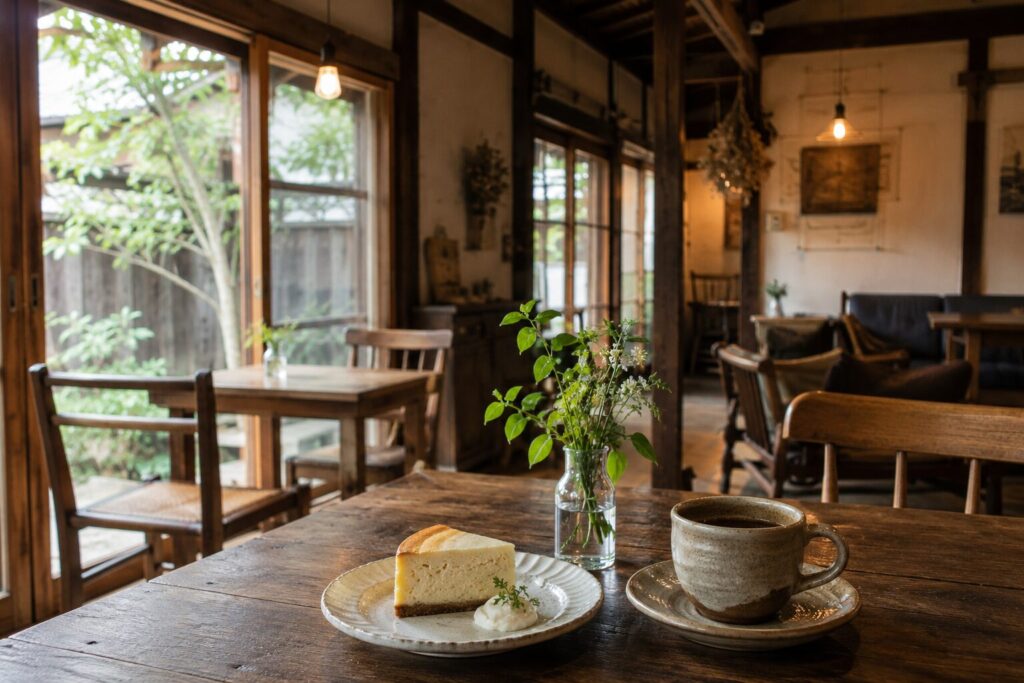 蒲生四丁目・鴫野（城東区がもよん）の古民家カフェ巡りをイメージしたアイキャッチ画像