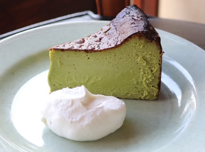 きっさ ねりねの抹茶チーズケーキ